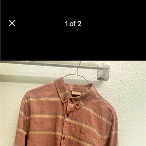 Mens Van button down shirt. Long sleeved. Size M